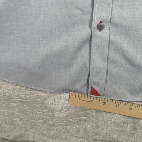 UNTUCKit Shirt Mens XXXL Gray Button Down Chambray Long Sleeve Casual Career - Picture 5 of 8